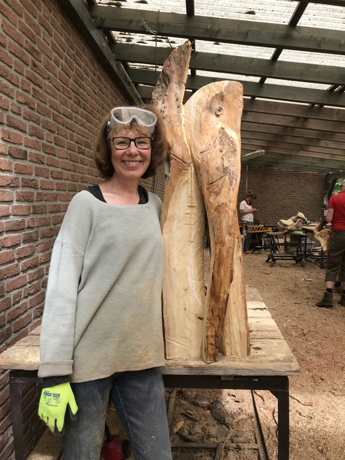 Und das hat Heike aus ihrem "Übungsholz"