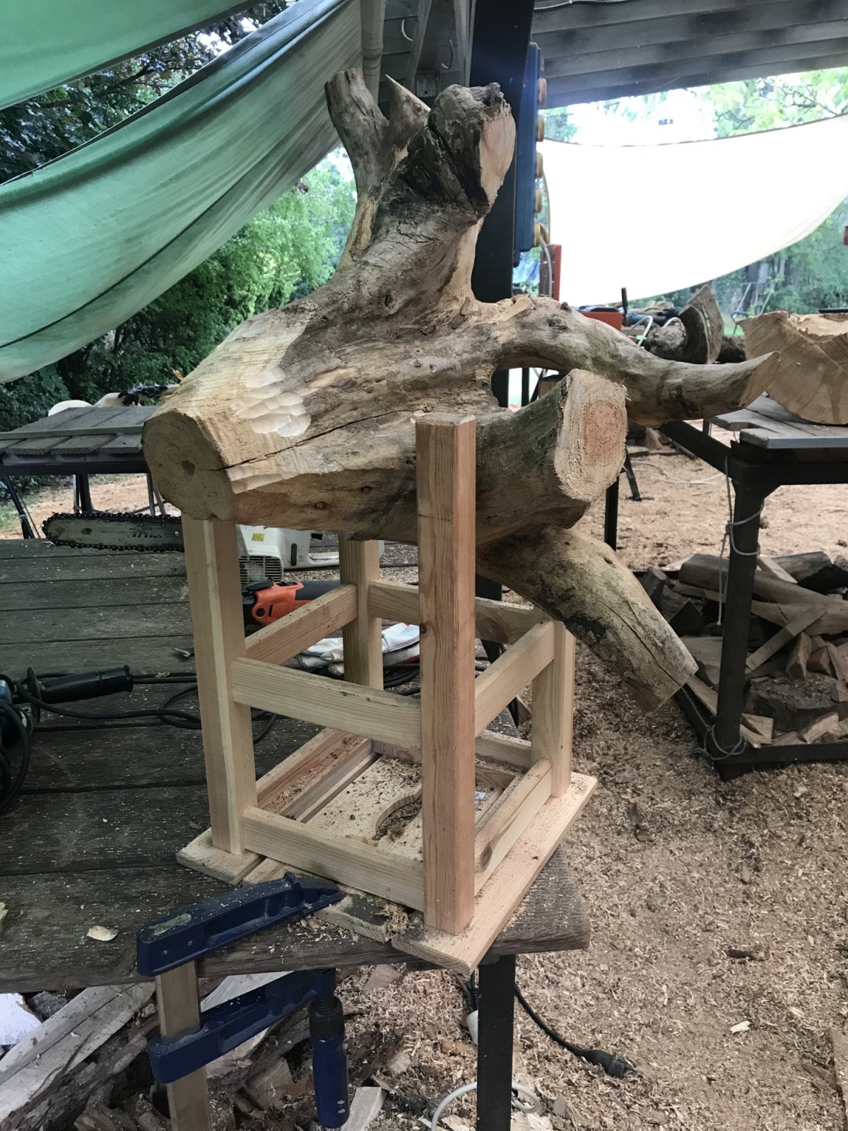 Werners Bearbeitungszentrum für sperrige Hölzer