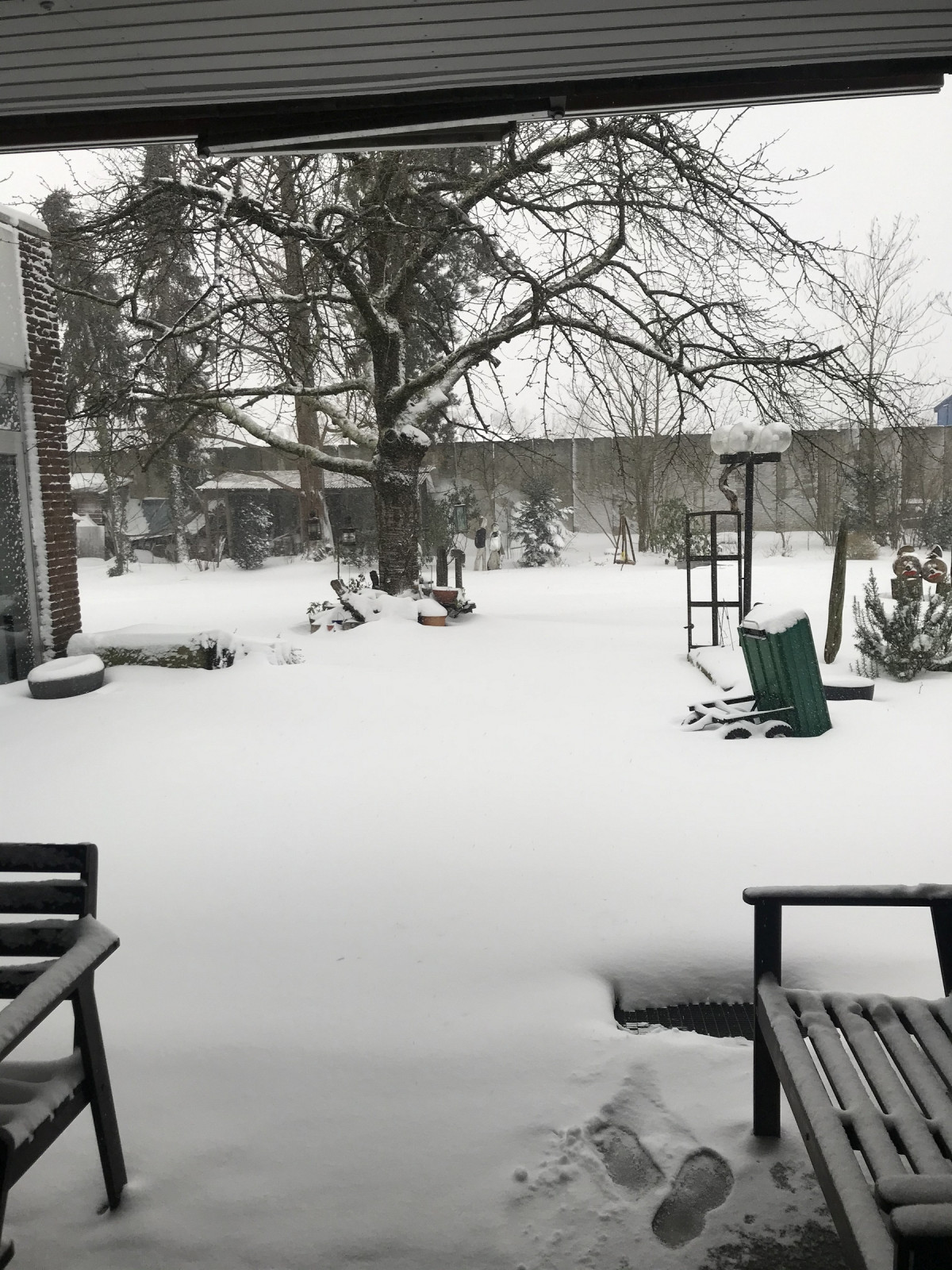 ... und so sah es heute Morgen aus