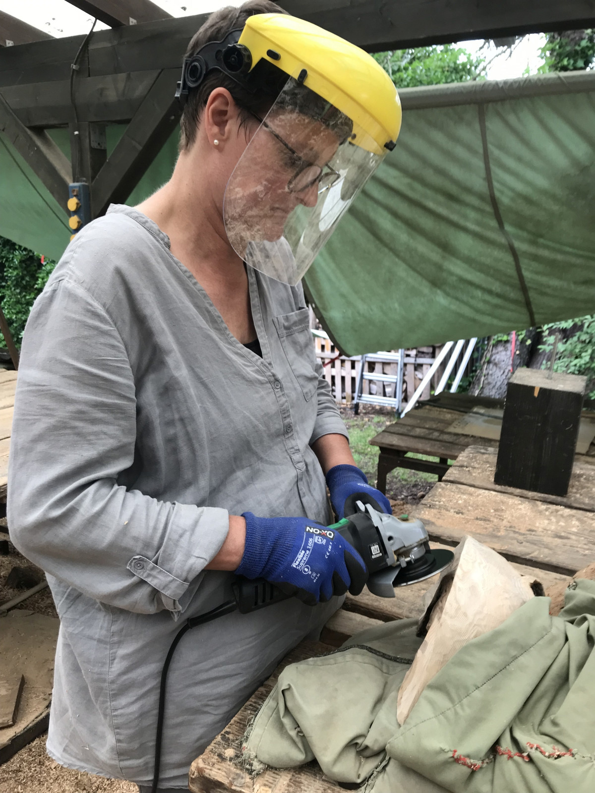 Nicht den Sandsack schälen, Heike!