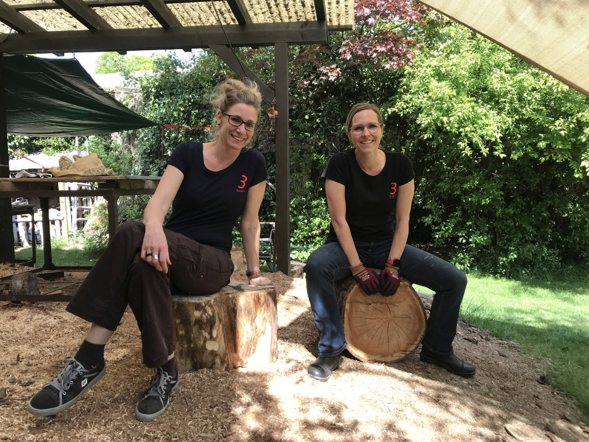 Das sind Kirsten und Miriam - aber wer ist wer?