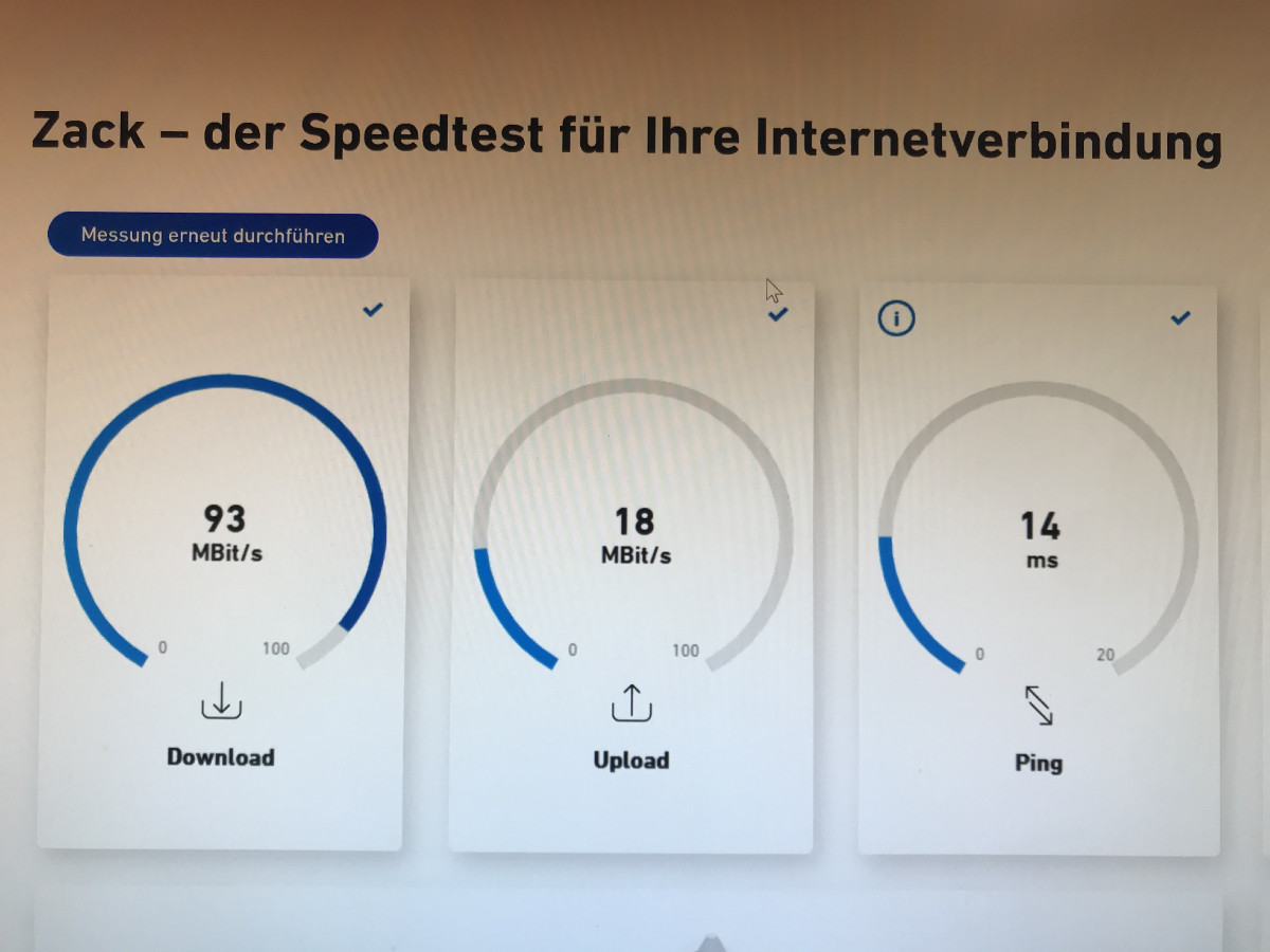 Wenn er funzt, ist er bockschnell, unser neuer Glasfaseranschluss.