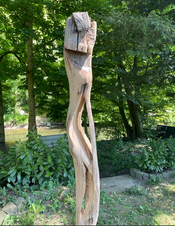einer Skulptur