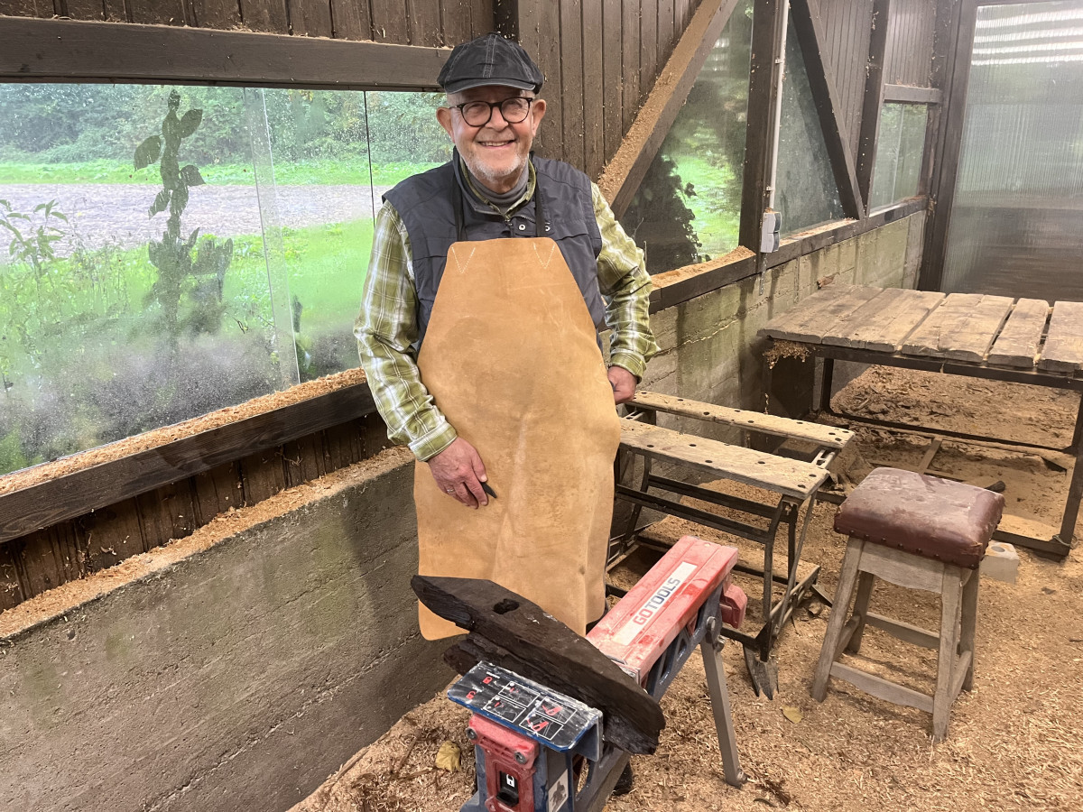 Reinhard bei der Arbeit