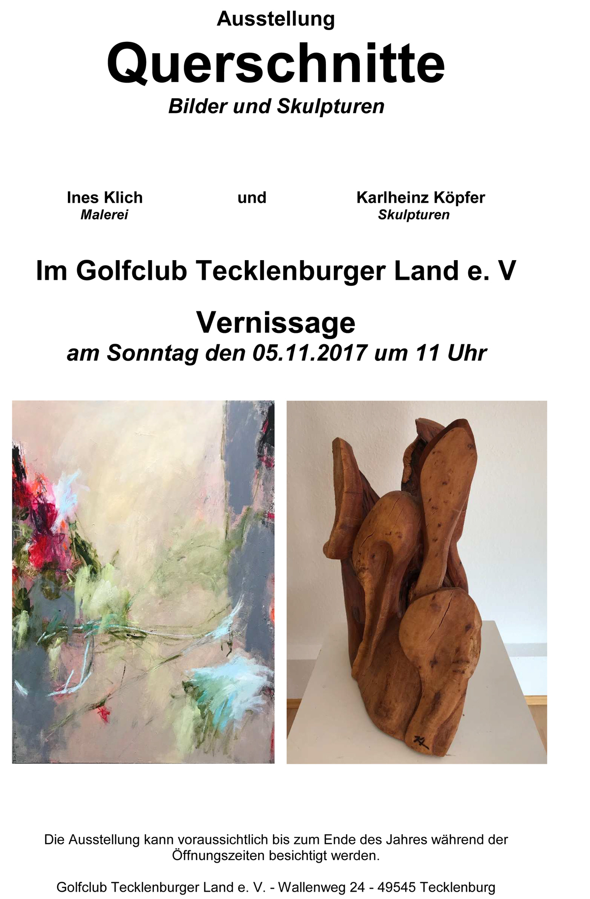 Der Einladungsflyer zur Ausstellung
